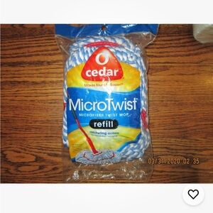 O-Cedar MicroTwist Microfiber Twist Mop Refill, New